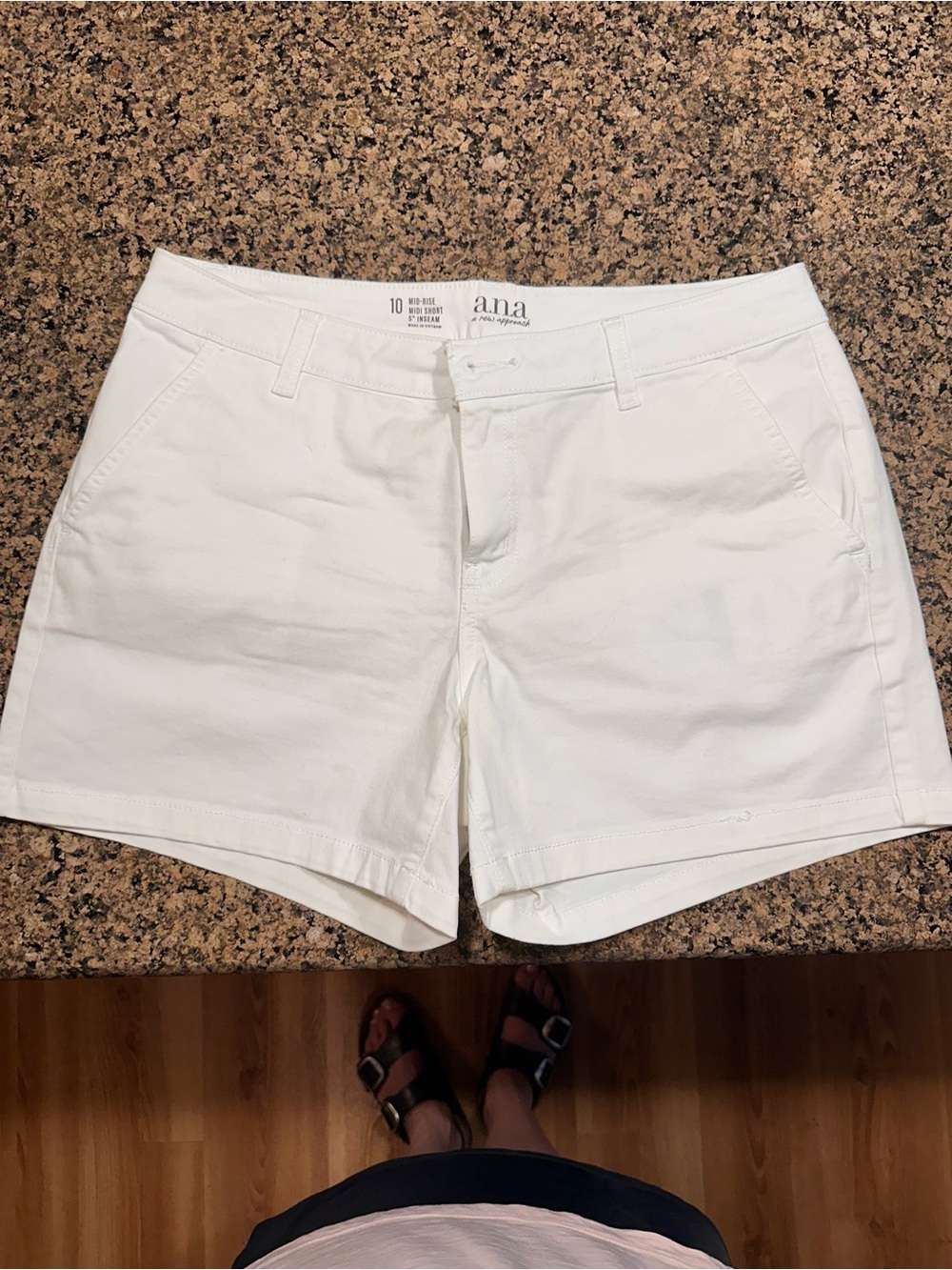 a.n.a Women's White Bermuda Shorts - Classic Summer Staple